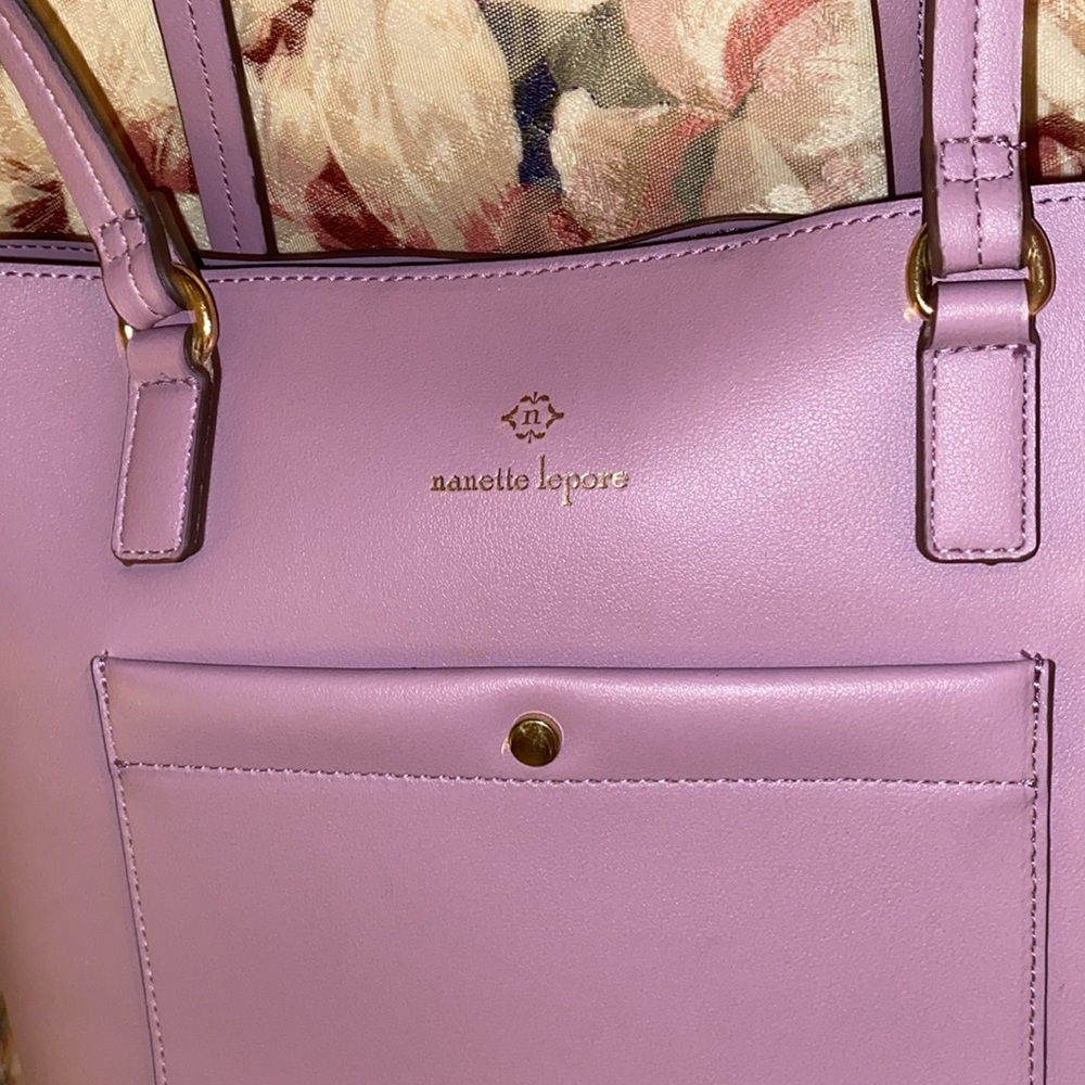 Nanette Lenore Lilac Satchel / Tote NWOT